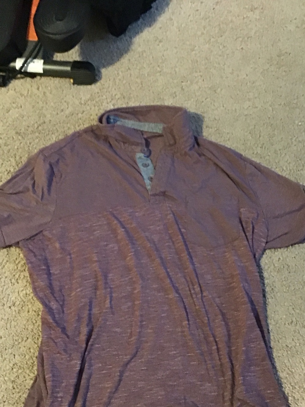 Sonoma Men's Heathered Purple Polo